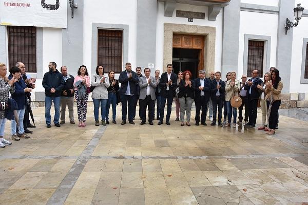 Minuto de silencio por la víctima mortal del temporal en Baza.