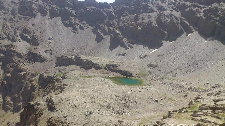 Los montañeros aseguraron que se encontraban en el entorno de la Laguna de la Mosca, en la imagen..