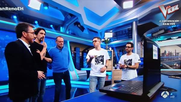 Momento del programa de este martes. Momento del programa de este martes.