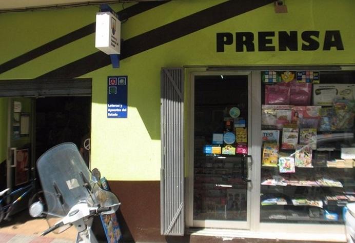 Local de Motril que ha vendido un décimo del segundo premio. 