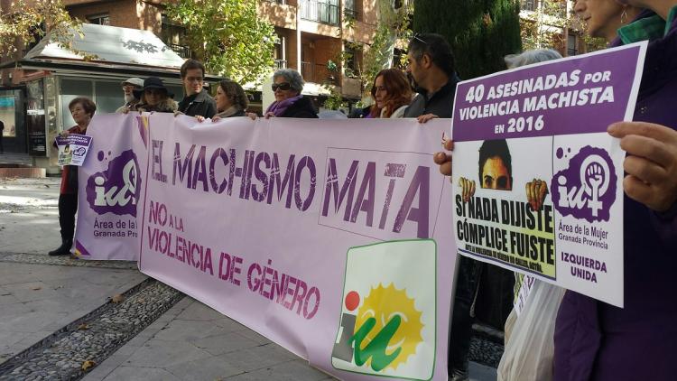 El acto de IU se ha celebrado en la Plaza de la Mariana.