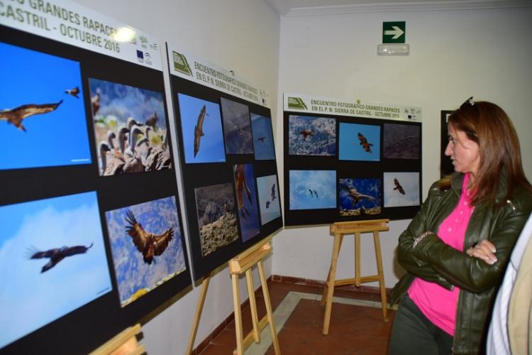 Oria, durante su visita a la exposición.