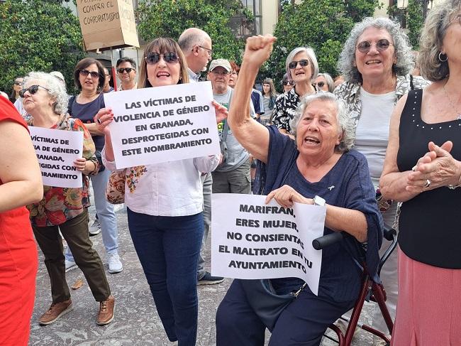 Detalle de la concentración de este pasado jueves por el caso Viogén.