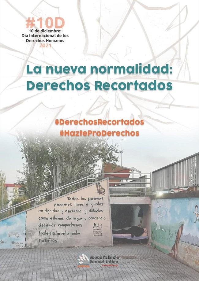 Cartel de la APDHA con motivo del Día de los Derechos Humanos.