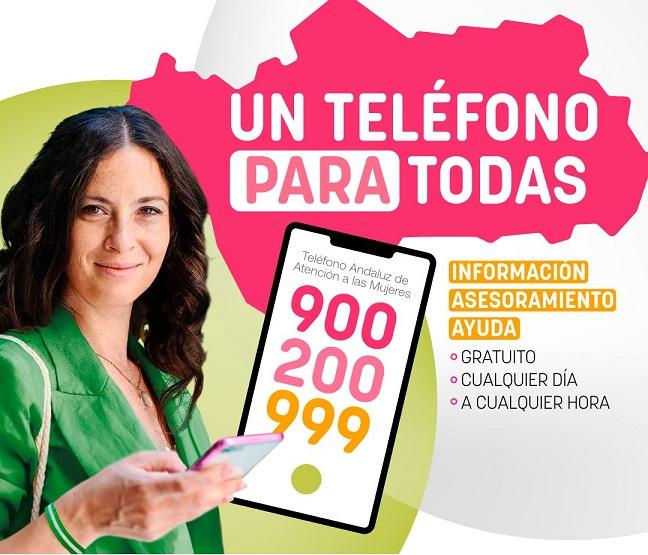 Nueva imagen del teléfono de atención a las mujeres.