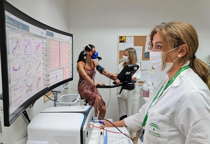 Pruebas respiratorias en el Clínico con los nuevos equipos. 