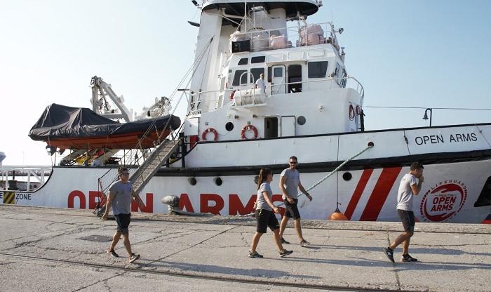 El Open Arms ya está atracado en el Puerto de Motril.