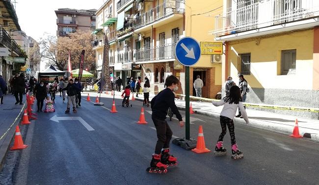 El patinaje, una de las actividades preferidas. 