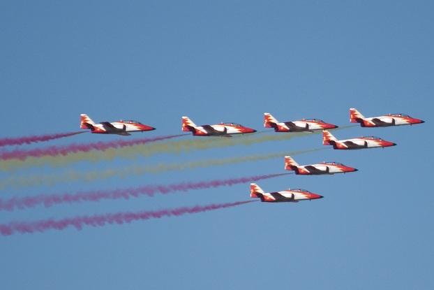 La Patrulla Águila, en una imagen de archivo La Patrulla Águila, en una imagen de archivo.
