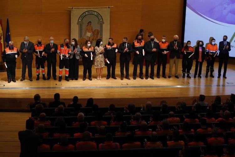 Entrega de la Medalla al Mérito de Protección Civil a las Agrupaciones Locales del Voluntariado de Granada.