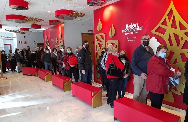 Colas para ver el belén esta pasada Navidad.