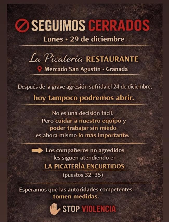 Información del local donde se produjeron las agresiones.