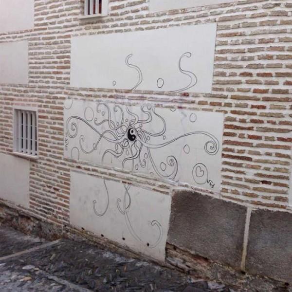 Pintada en el convento efectuada en 2015.