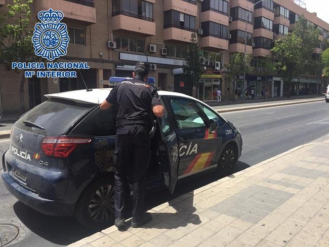 Coche patrulla de la Policía Nacional.