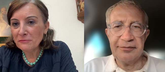 Un momento de la conversación de Joan Carles March con Libertad Sendín.