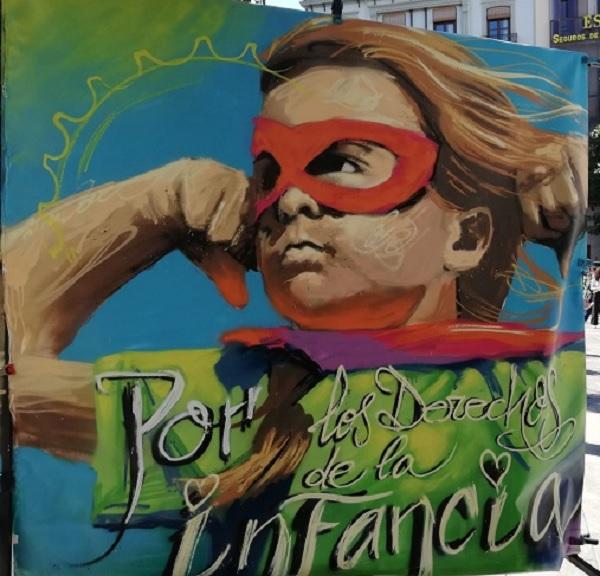 Detalle de una de las concentraciones en defensa de las Escuelas Infantiles Municipales de Granada.