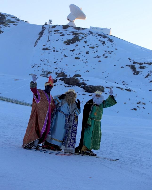 Los Reyes Magos, en Sierra Nevada.