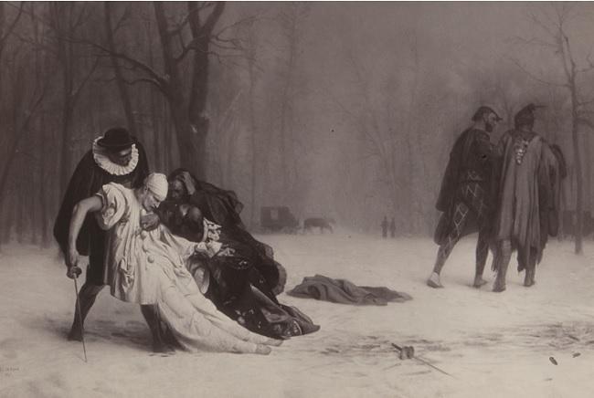 “Duelo después del baile” (1857). 