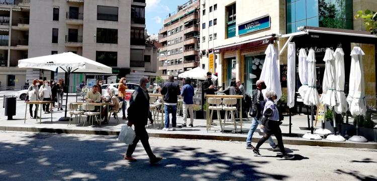 Imagen de este mediodía en el centro de Granada.