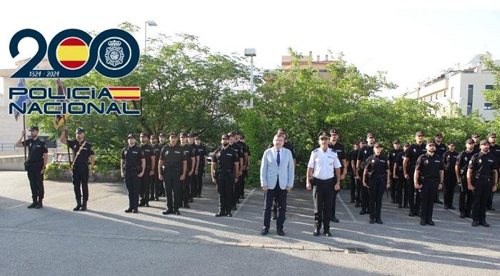 Presentación de la promoción de policías nacionales en prácticas.