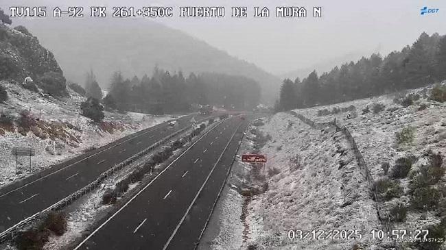 Imagen del Puerto de la Mora al filo de las once de la mañana. 