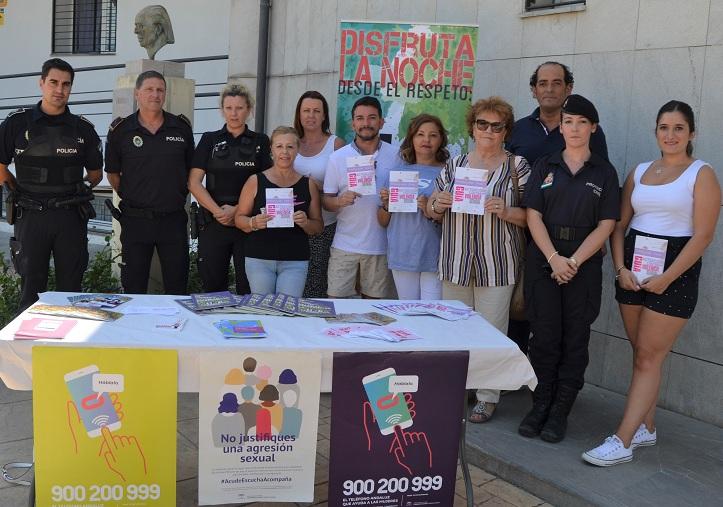 Presentación del punto violeta en Churriana. 