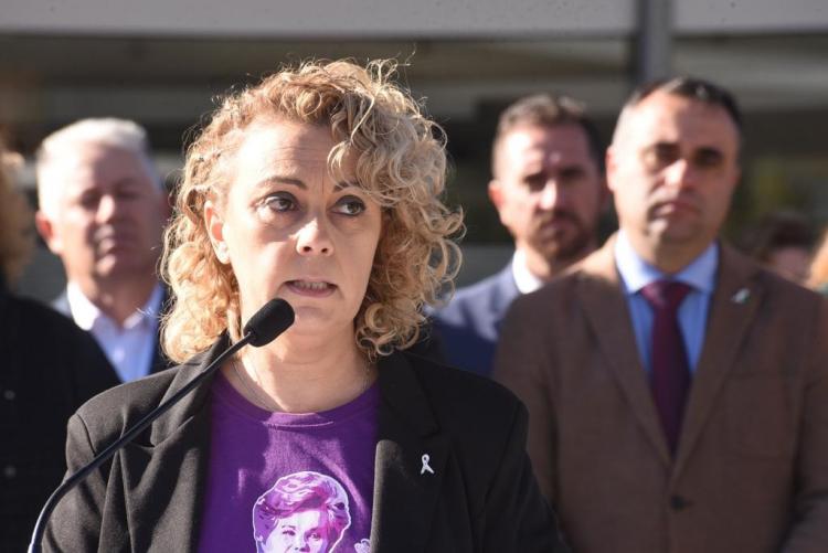 Raquel Orantes, durante el acto organizado en la Diputación Provincial. 
