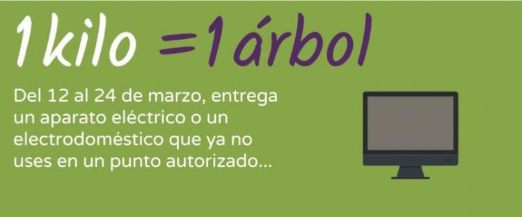 Por cada kilo recogido se plantará un árbol.