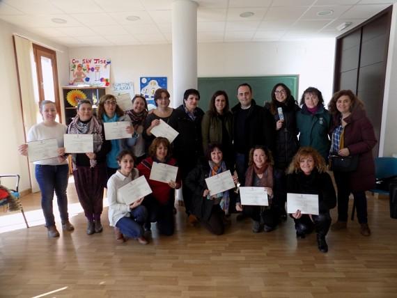 Algunas de las participantes, en la clausura del programa. 