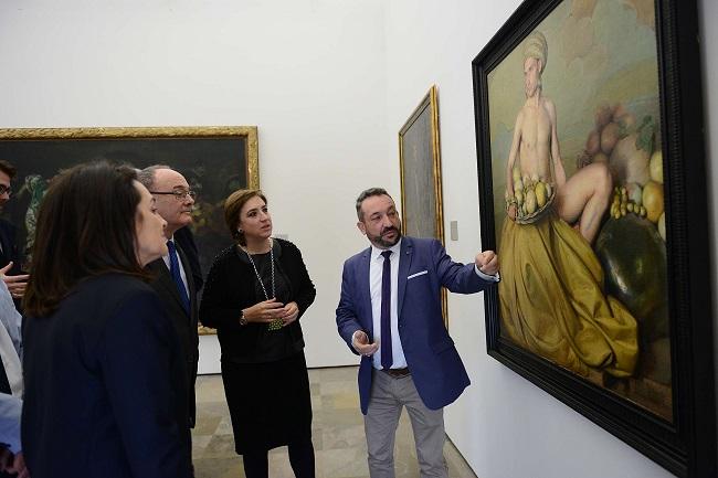 Sandra García en el Museo de Bellas Artes de la Alhambra este viernes. Sandra García en el Museo de Bellas Artes de la Alhambra este viernes.