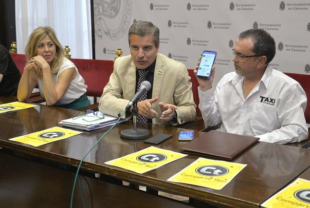 Presentación de la aplicación 'Comparte taxi'.