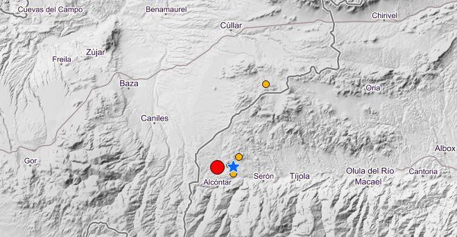 Mapa de localización del terremoto Mapa de localización del terremoto.