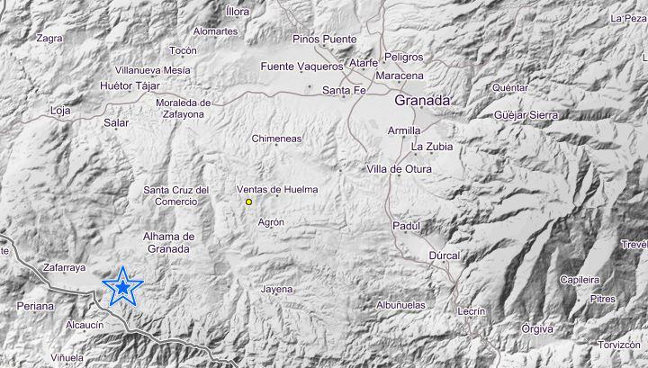 Localización del terremoto.