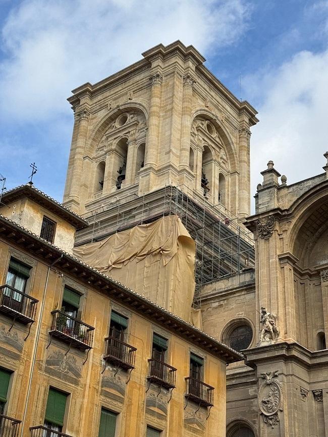 Torre de la Catedral, cuando permanecía en obras.