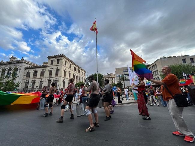 Salida de la manifestación en el Triunfo.