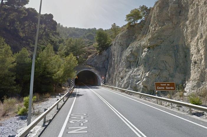 Entrada al túnel de Cerro Gordo. 