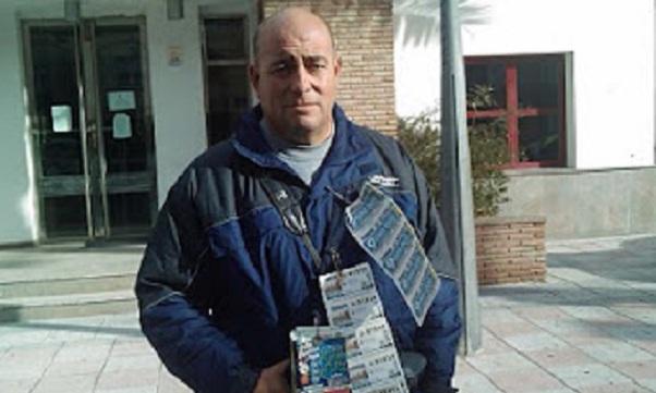 Miguel Ángel Vázquez, vendedor de la ONCE, en una imagen de archivo.