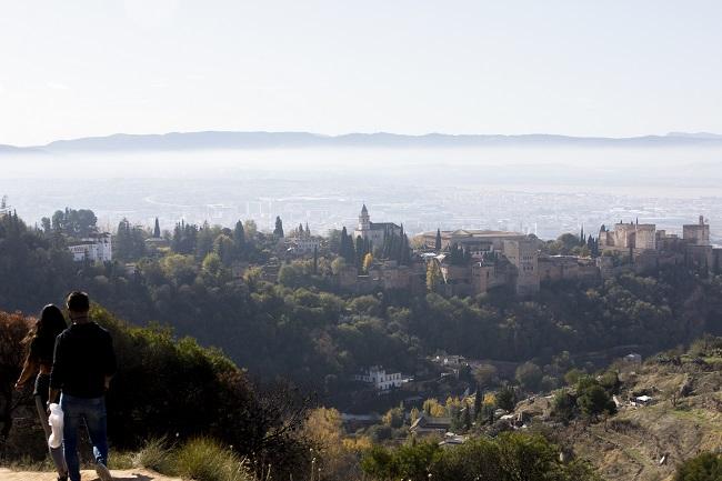 Vista de la ciudad de Granada desde San Miguel Alto.