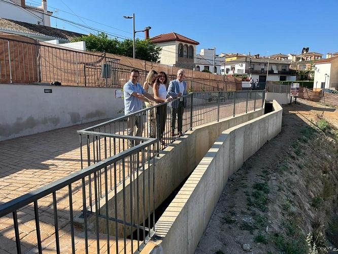 Acequia del Genital, en Cájar, una de las que se han restaurado.