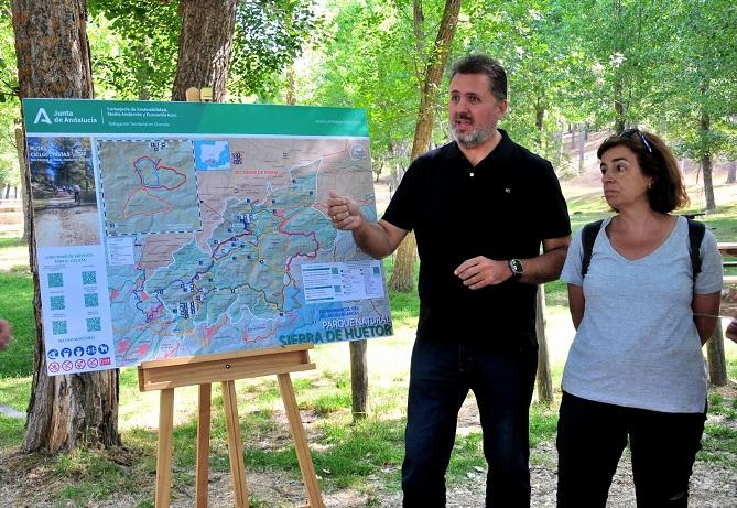 Presentación de las rutas en la Sierra de Huétor. 