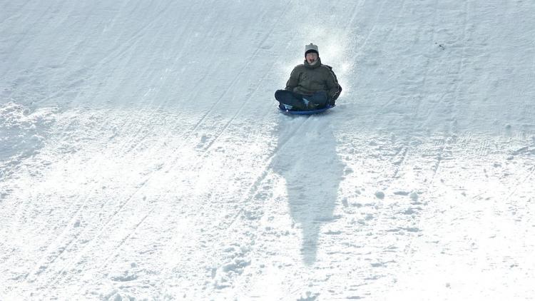 Los pequeños trineos de nieve se han puesto de moda. 