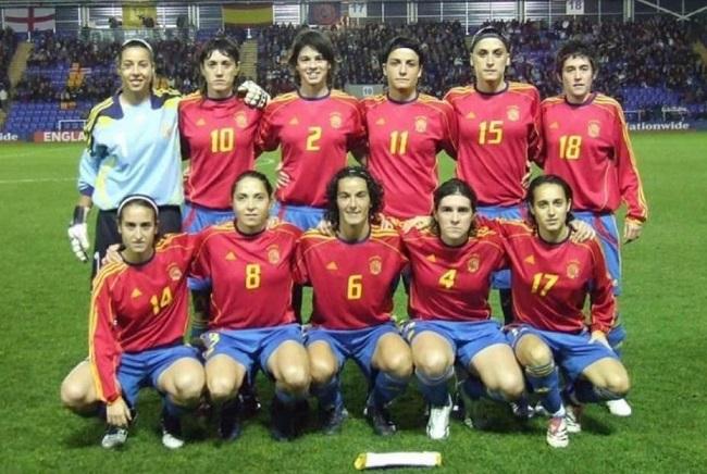 Rivi, con la Selección Española.