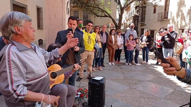 Un momento del homenaje a los periodistas asesinados o desaparecidos. 