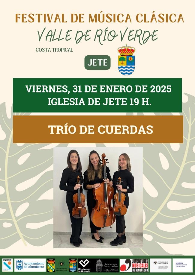 Cartel del concierto programado en Jete.