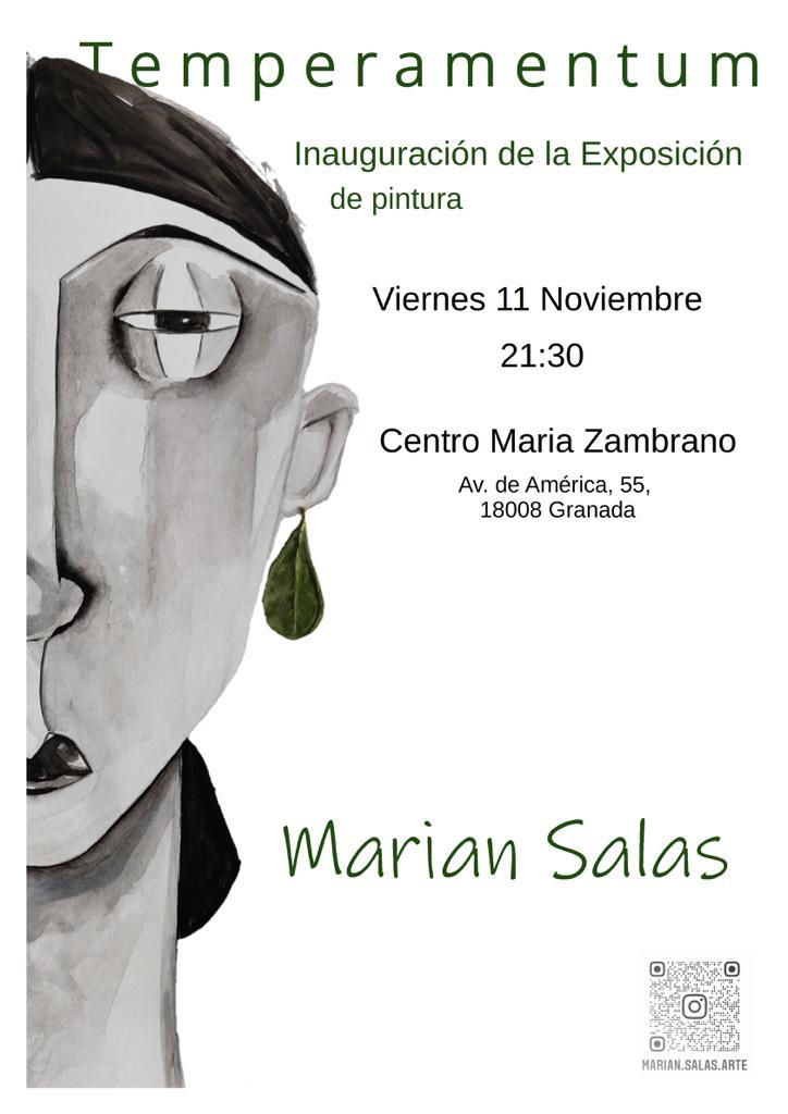 Cartel de la inauguración de la exposición.