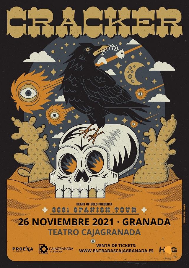 Cartel del concierto en Granada.