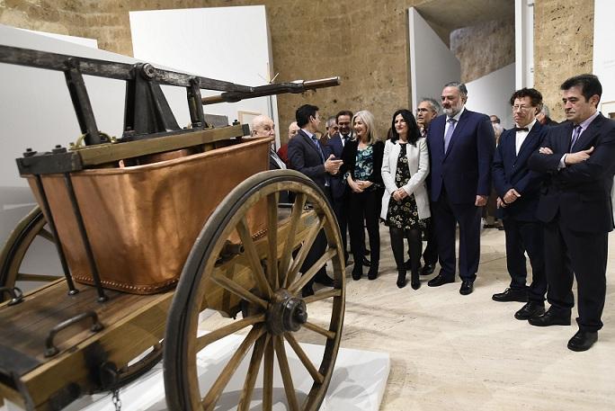 Inauguración de la exposición en el Palacio de Carlos V. 