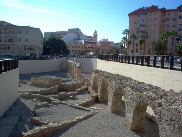 Acueducto romano de La Carrera, en Almuñécar.