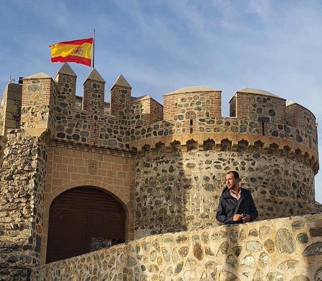 El concejal de Cultura, en el Castillo de San Miguel.