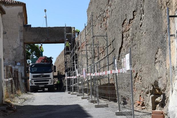 Las obras han comenzado por la zona de la calle Muralla.